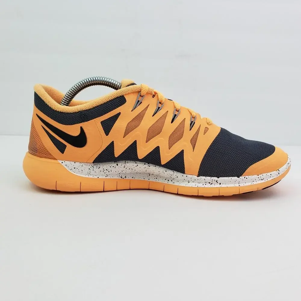 Nike ID Free 5.0 Womens Size 8 Orange Gray Running Sneaker Shoes_4